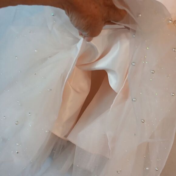 American Princess Satin Beaded Dress - Picture 7 of 9